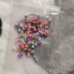 35 curved barbell  earings for the cartilage of the ear